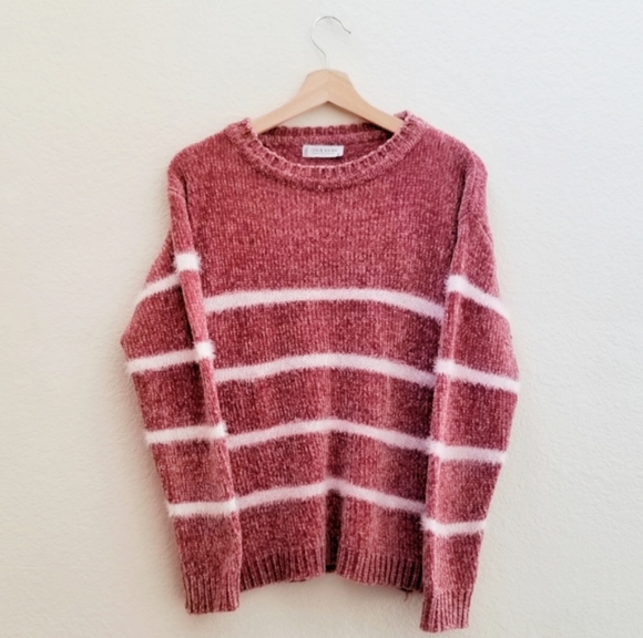 SOLD Oversized Knit Strip Sweater Size M - Picture 2 of 4